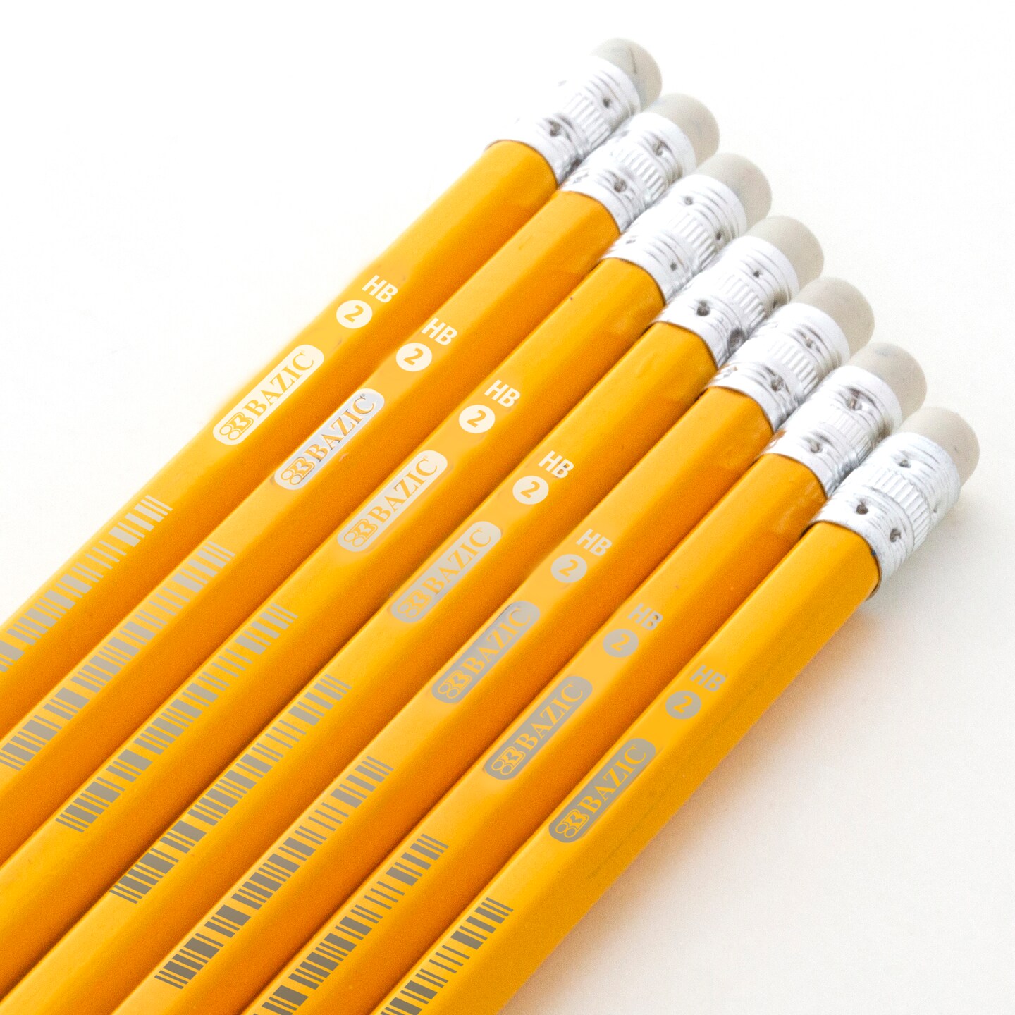 BAZIC Yellow Pencil #2 Premium Pre-Sharpened (12/Pack)