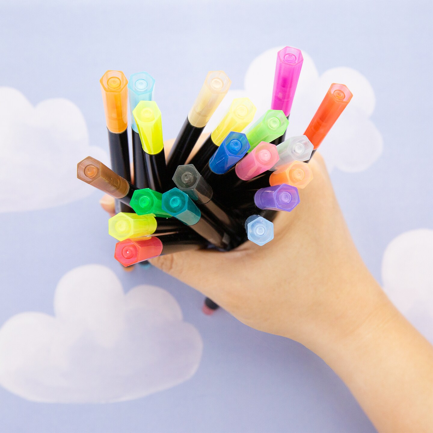 BAZIC Felt Tip Washable Markers 20 Colors