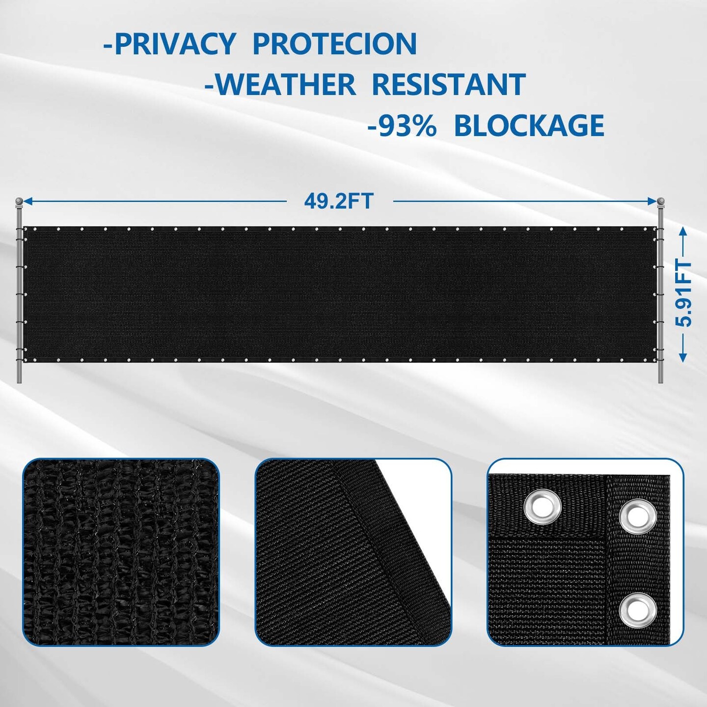 Privacy Screen Fence, Heavy Duty Fence Privacy Screen Outdoor 6&#x27; x 50&#x27;