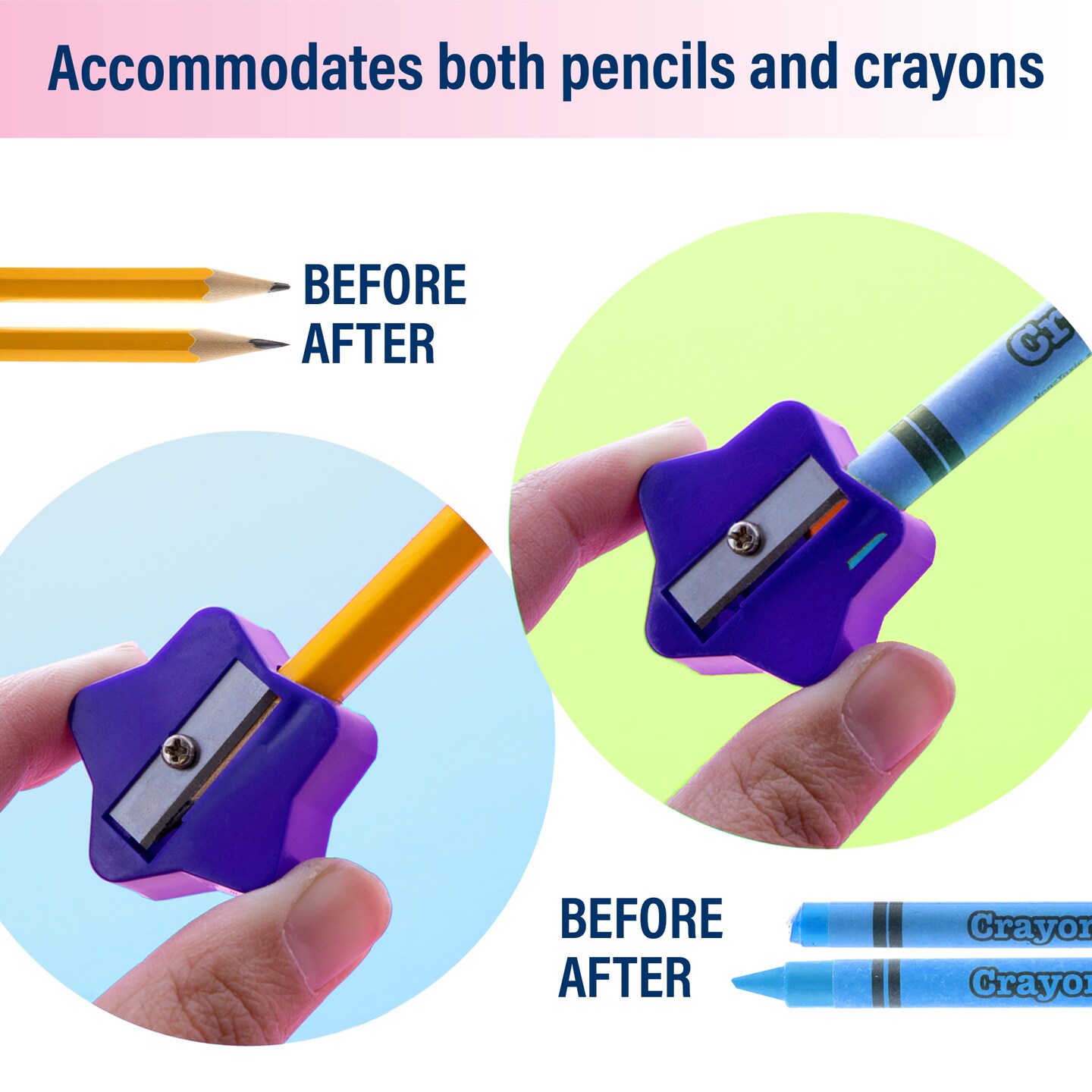 BAZIC Fun Shaped Pencil Sharpener (12/Pack)