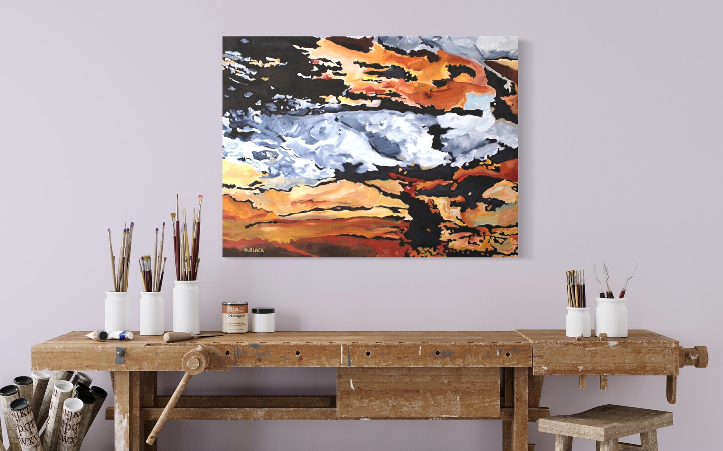 Abstract Canvas Art Home Decor Wood Wall Art Prints Large Wall Decor Coastal Driftwood Brown Grey Luxury Wall Art product 4