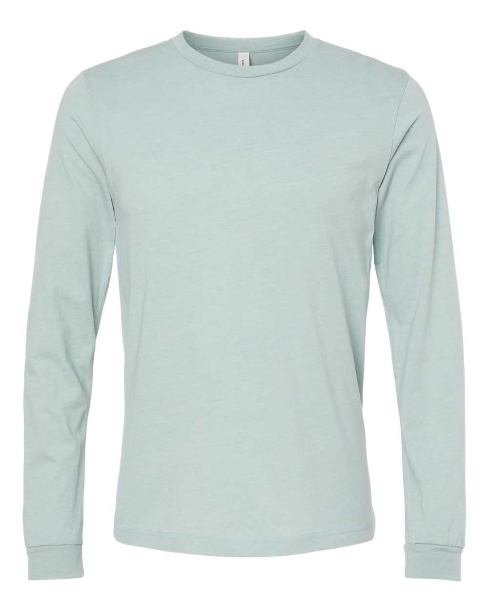 BELLA + CANVAS&#xAE; Heather CVC Crewneck Long Sleeve Tee