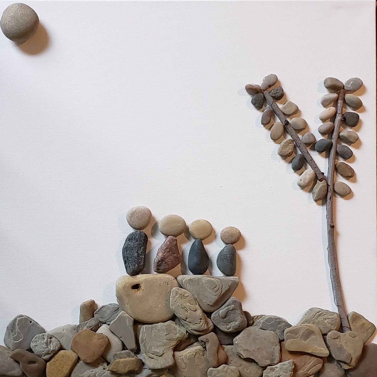 Custom Family Portrait Rock Art | Personalized Home Decor | Mother's Day | Family Portrait | Customized Gifts | Spring Decor | - image9