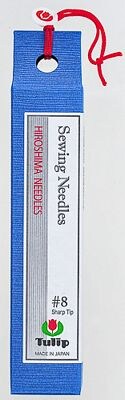 Tulip Embroidery Needles Sharp Tip No 8 (8 pack)
