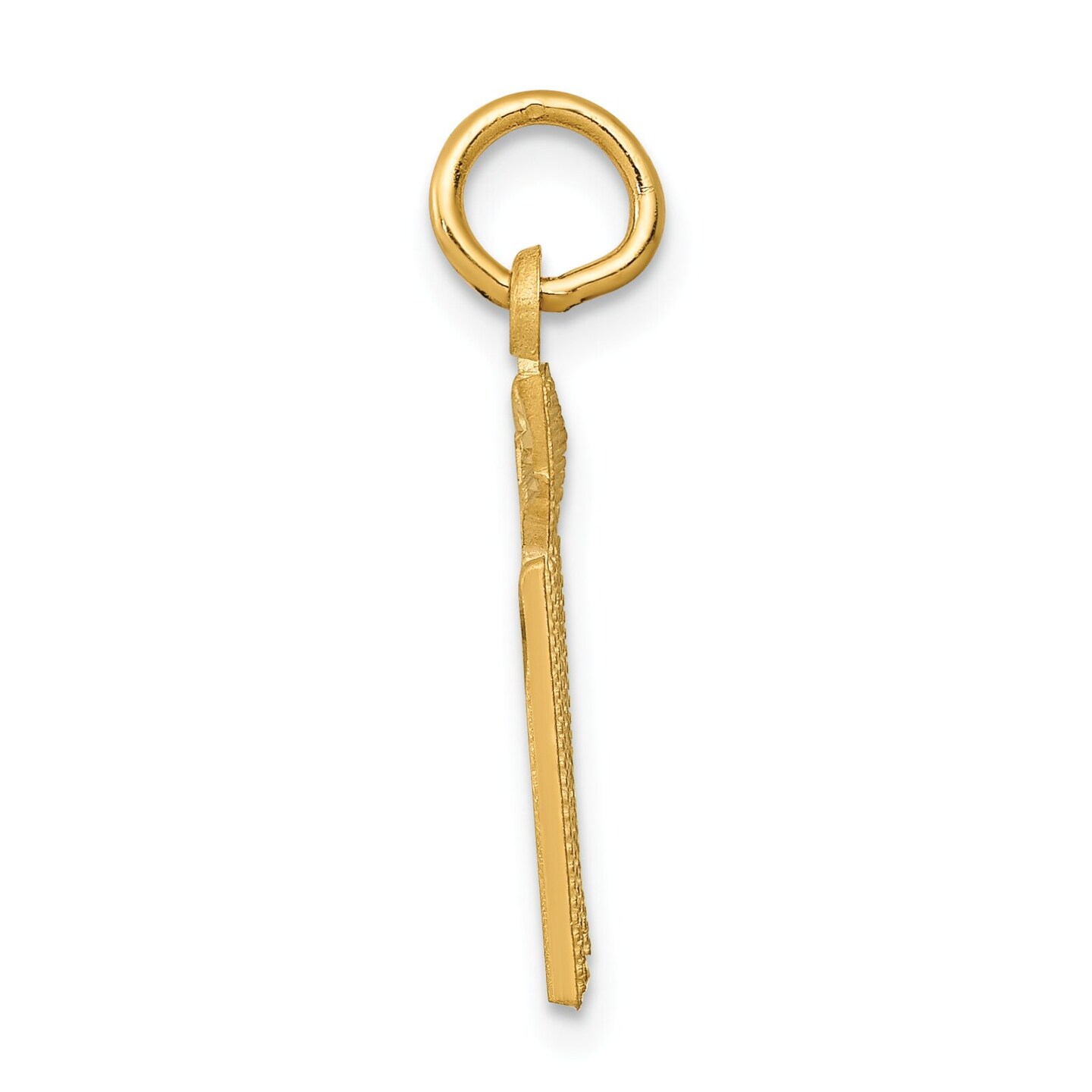 14K Gold RN Caduses Charm Registered Nurse FindingKing Jewerly 20mm x 12mm