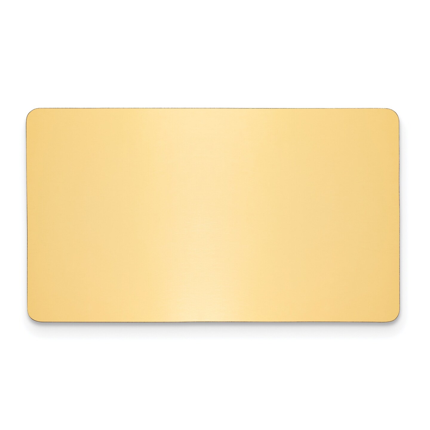 Brass Rectangle Engraving Plate 1&#x22;1 11/16&#x22;