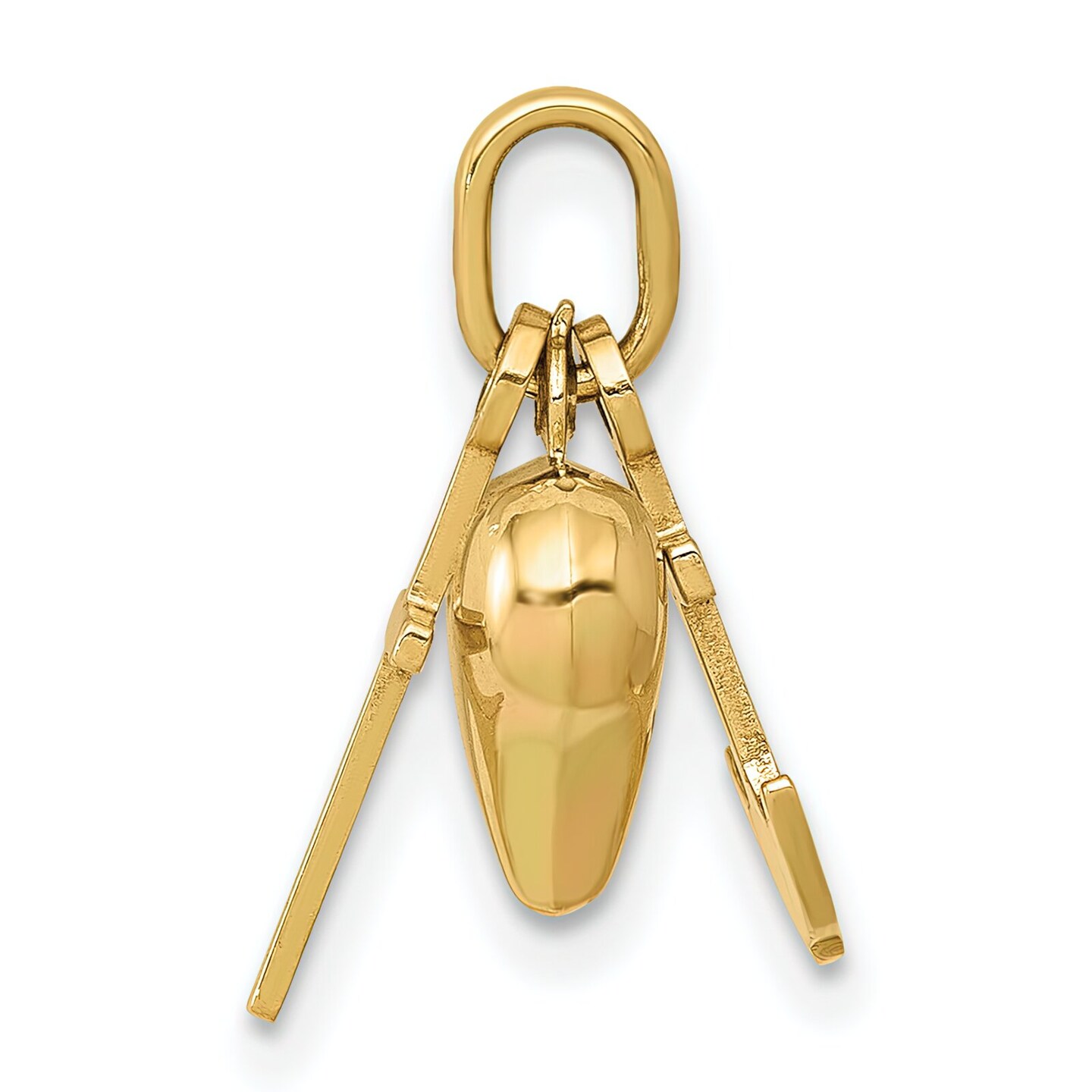 14K Gold Faith Hope &#x26; Charity Heart Cross Charm New |A Jewerly 19mm x 20mm