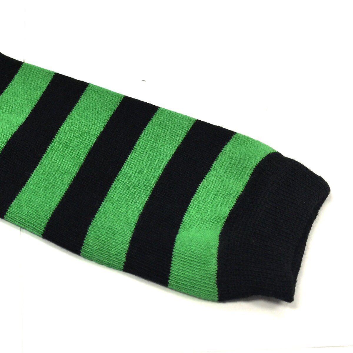 Wrapables Colorful Baby Leg Warmers, Stripes Kelly Green and Black
