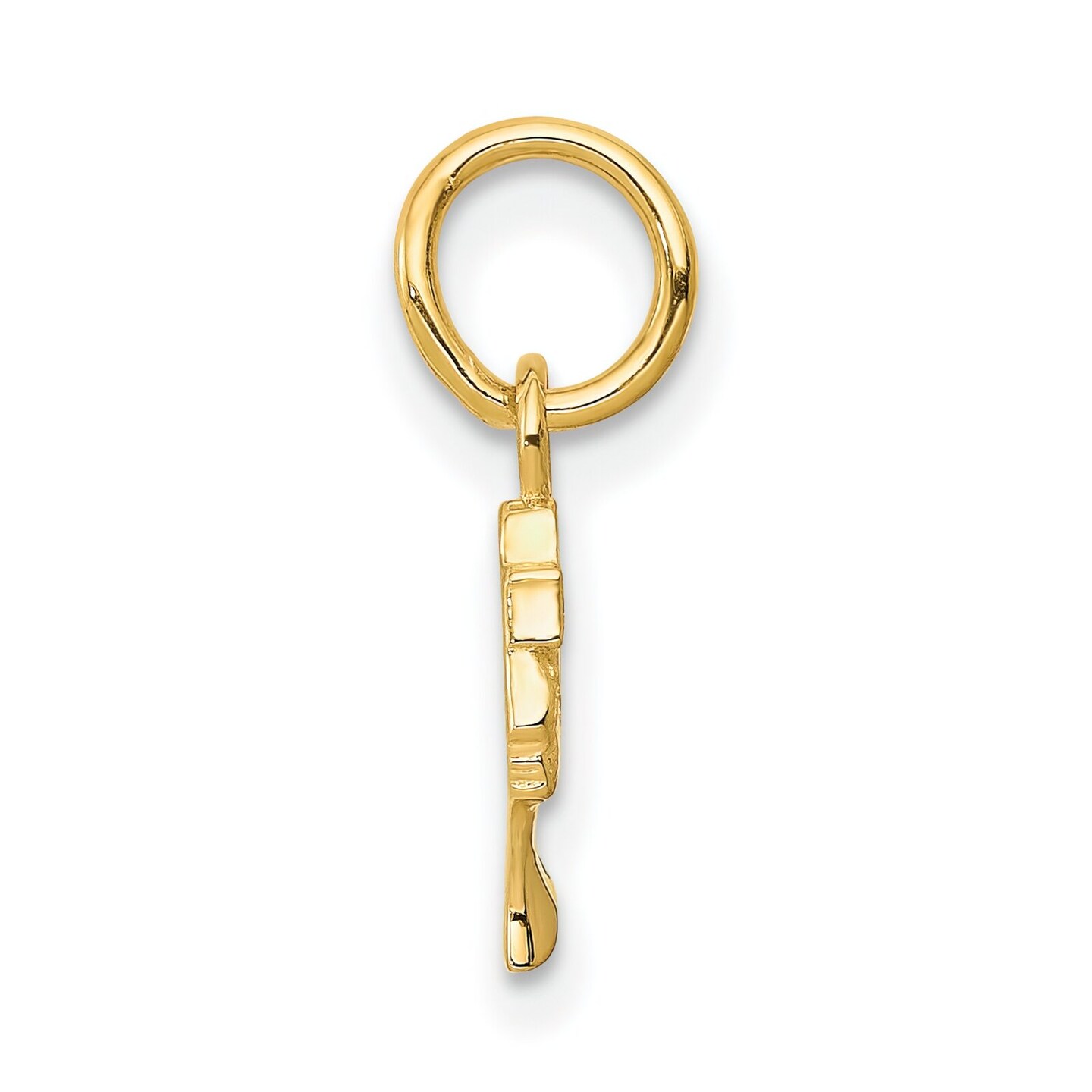 14K Gold Queen Nefertiti Charm Egyptian Jewelry 15mm x 6mm