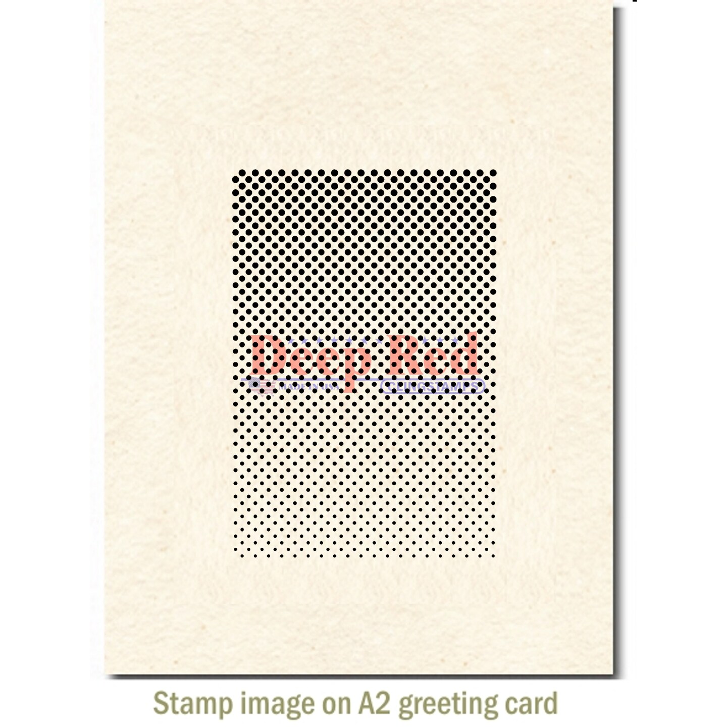 Deep Red Stamps Halftone Gradient Rubber Cling Stamp  2.2 x 3.2  inches