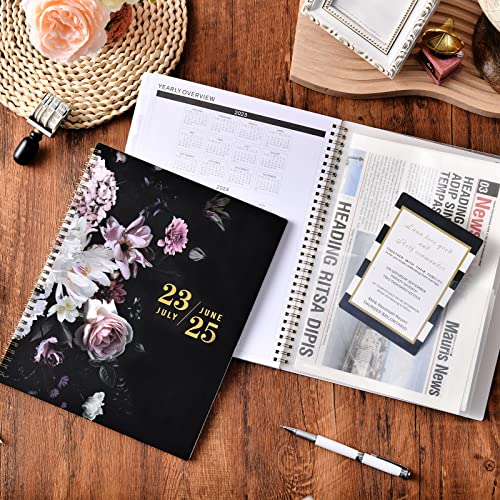 Monthly Planner/Calendar 2023-2025 - 2 Year Monthly Calendar 2023-2025 Planner, Jul. 2023 - Jun. 2025, 9&#x27;&#x27; x 11&#x27;&#x27;, Large Monthly Planner with Monthly Tabs, Twin-wire Binding, Useful Inner Pocket