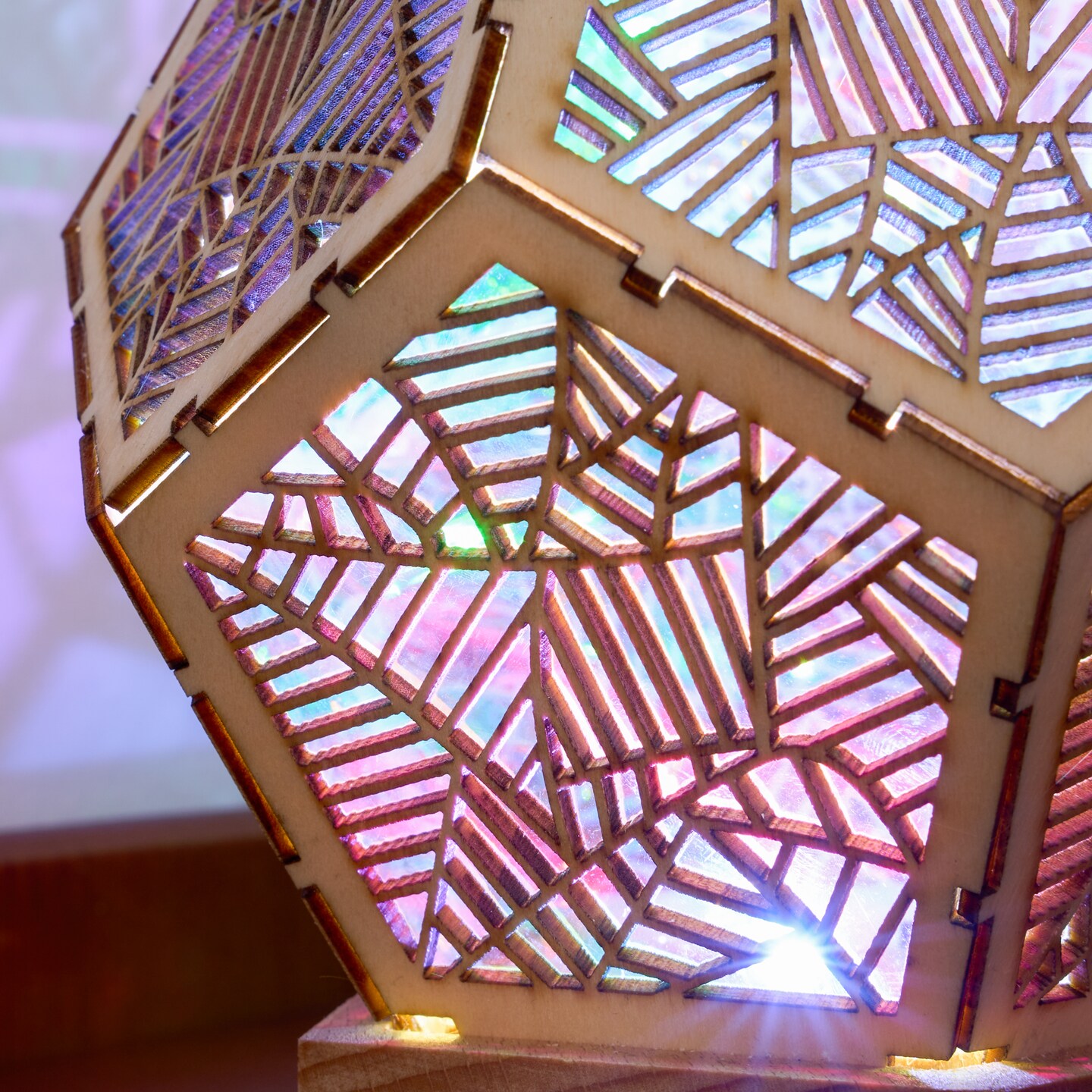 Bohemian Polar Star Table Lamp, 3D Projection Hollow Lamp, Home Decor