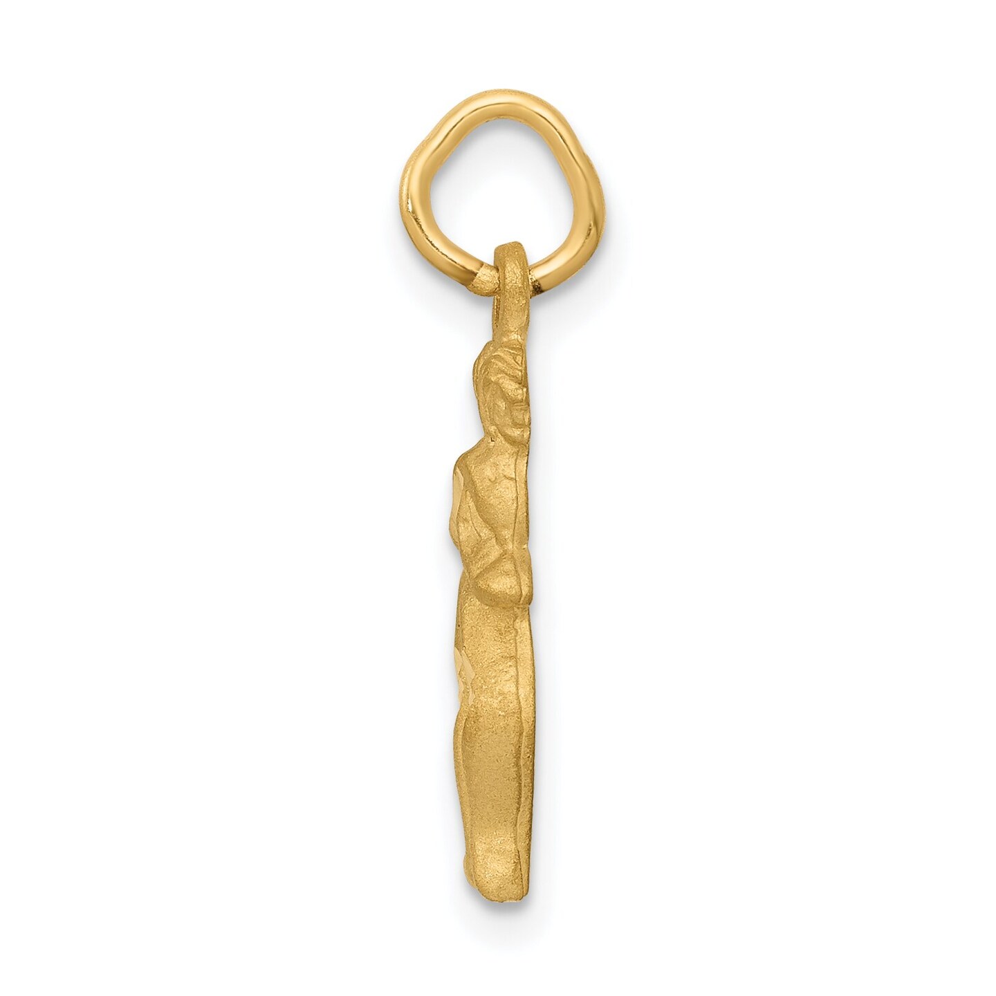 14K Gold Gemini Zodiac Charm Jewelry FindingKing 20mm x 6mm