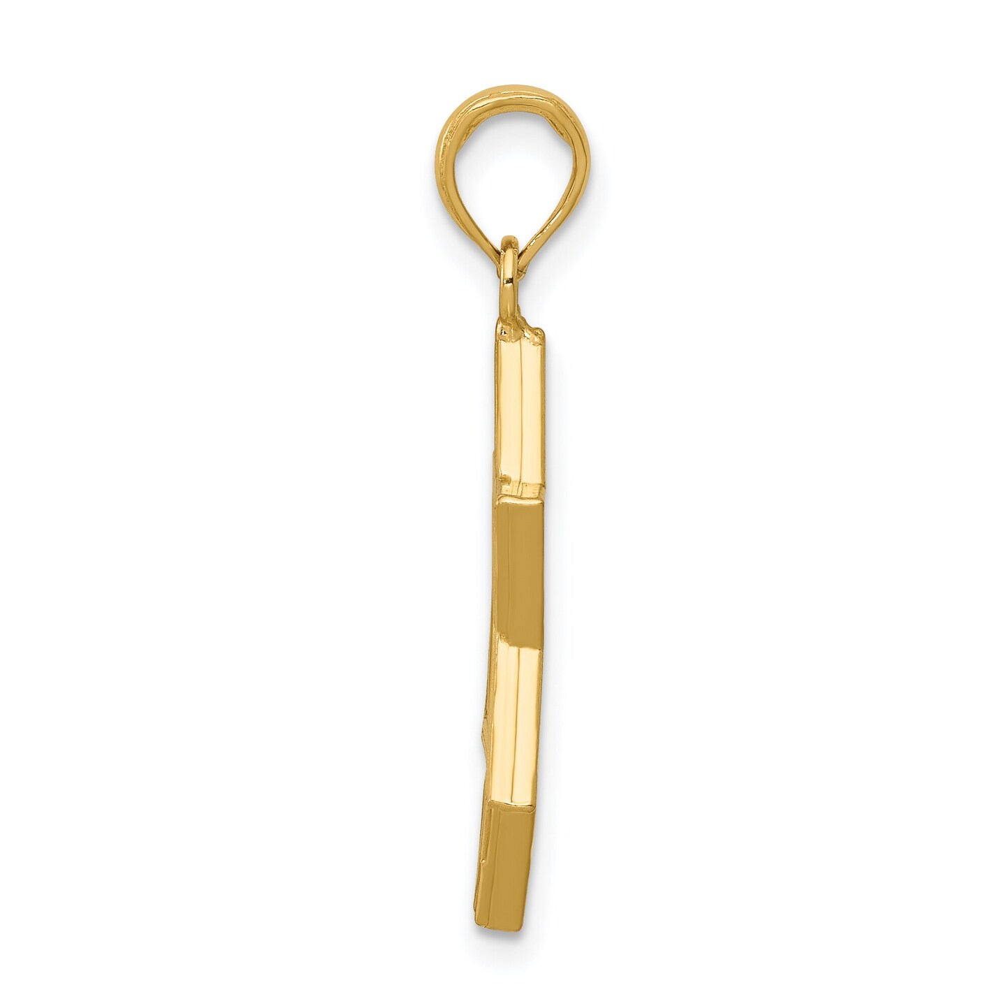14K Yellow Gold Star of David Pendant Charm Jewelry