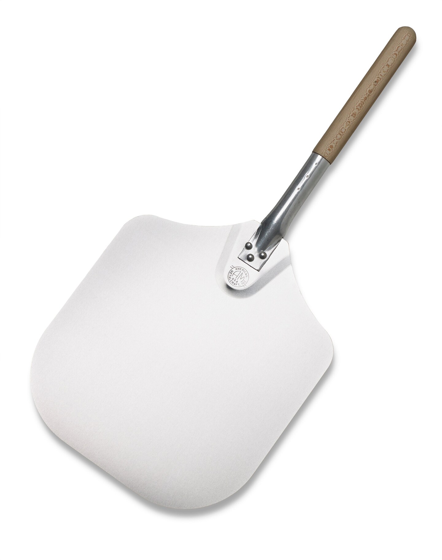 Kitchen Supply 14-Inch x 16-Inch Aluminum Pizza Peel with Wood Handle