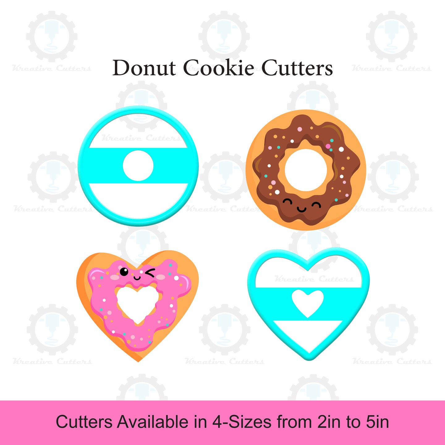 Donut Cookie Cutter Set 3D Printed MakerPlace by Michaels
