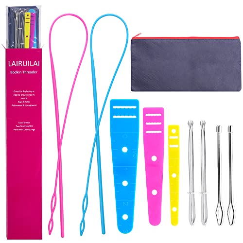 8/14pcs Drawstring Threader Sewing Tools Set Stainless Steel Sewing Loop  Turner Hook & Tweezers for Fabric Knitting Accessories - AliExpress