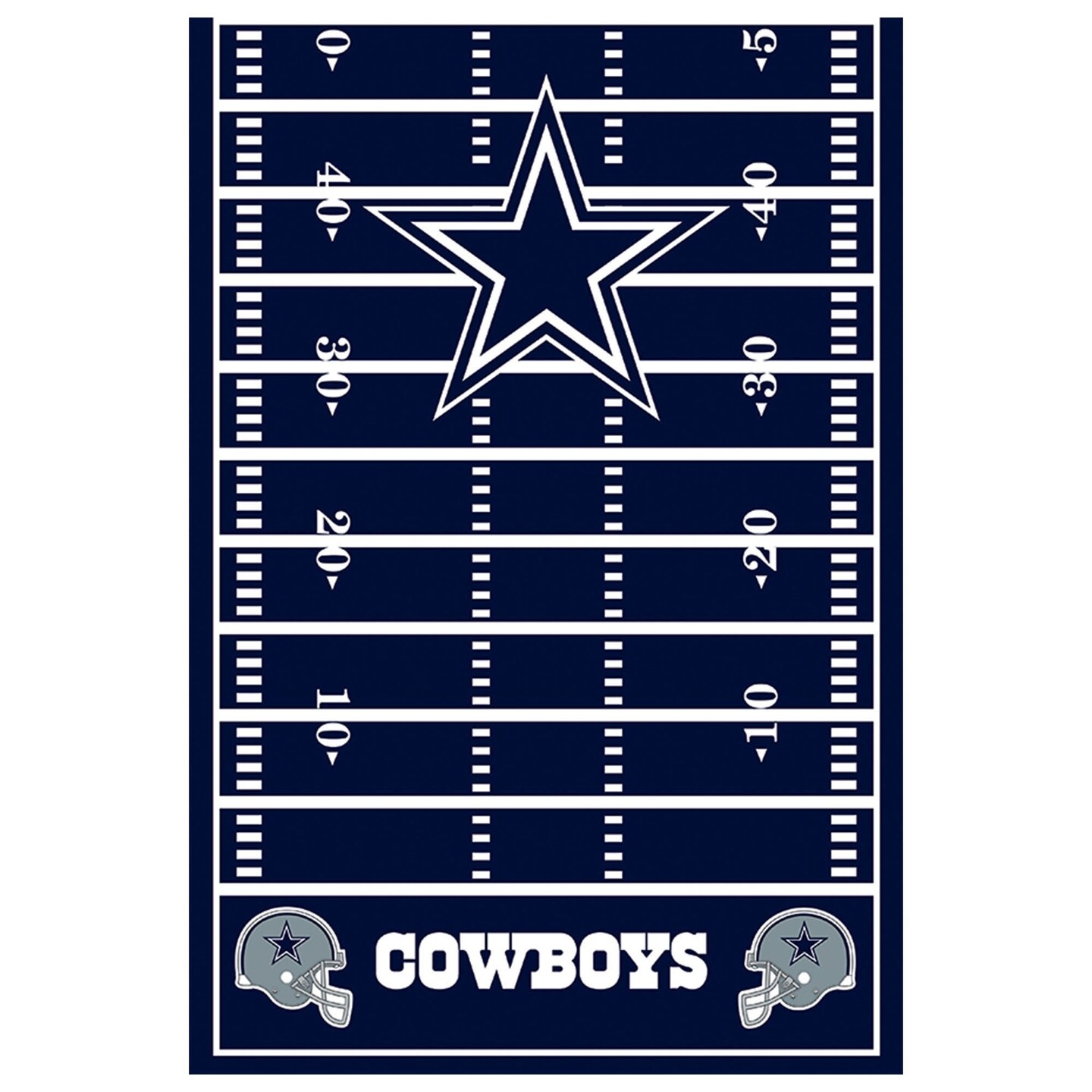 Dallas Cowboys Plastic Table Cover - 54 x 96