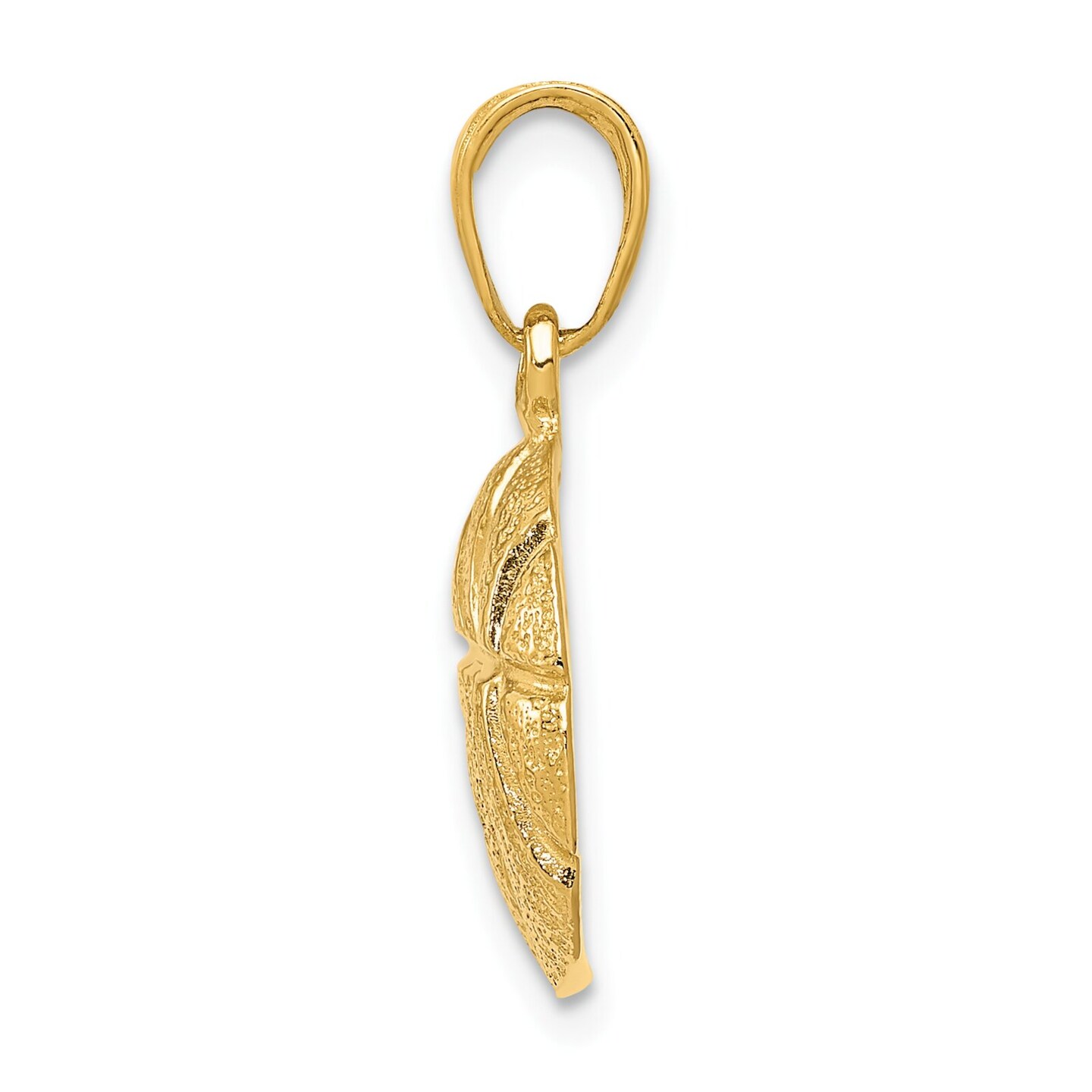 14K Yellow Gold Basketball Charm Sports Pendant Jewelry 21 X 14mm