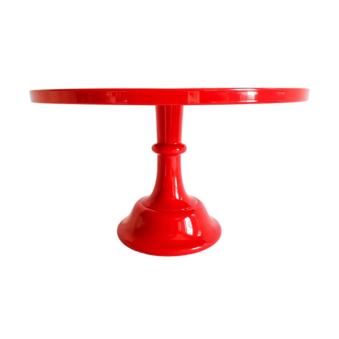 Stylish Red Melamine Pedestal Cake Stand – Durable, BPA-Free & Dishwasher Safe for Holidays & Parties