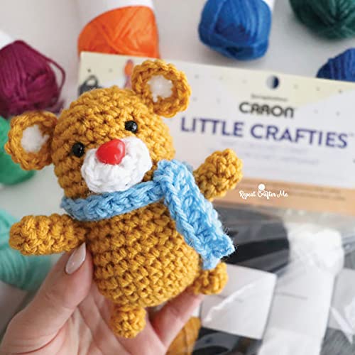 Caron® Little Crafties™ 20 Assorted Acrylic Yarn Skeins 63yd Each for Crochet & Knitting & Amigurumi Projects, Multipack Starter Kit