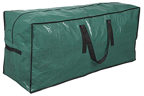 Christmas Tree Storage Bag | Fits Up to 9 Ft. Tall Disassembled Tree I 65&#x22;x15&#x22;x30&#x22; Holiday Tree Storage Case | Protective Zippered Artificial Xmas Tree Bag (9ft, Green)