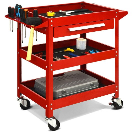 Rolling Tool Cart Mechanic Cabinet Storage Tool Box Organizer with Drawer