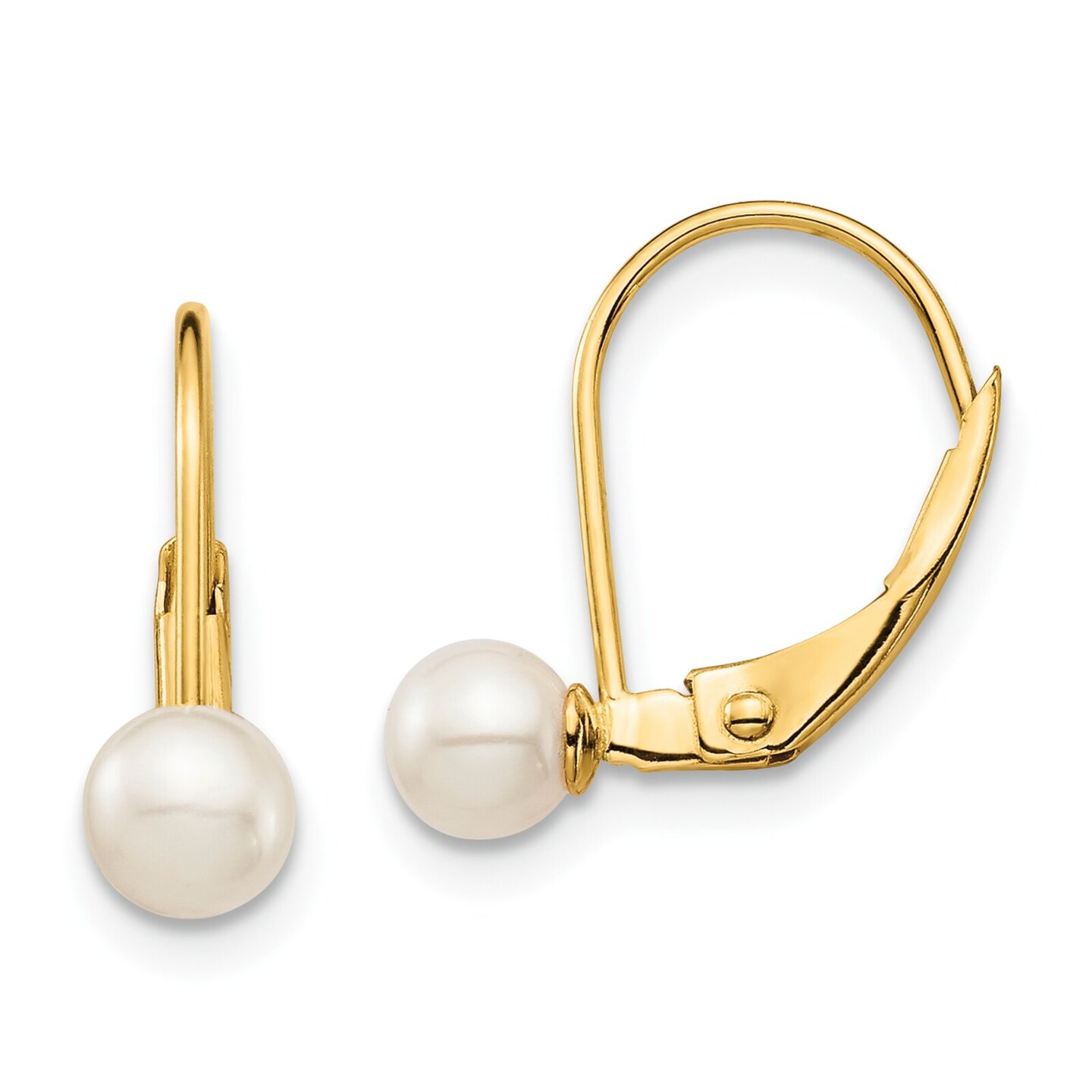 Junior Jewels Freshwater Cultured Pearl & Cubic Zirconia 14k Gold Halo Stud  Earrings - Kids