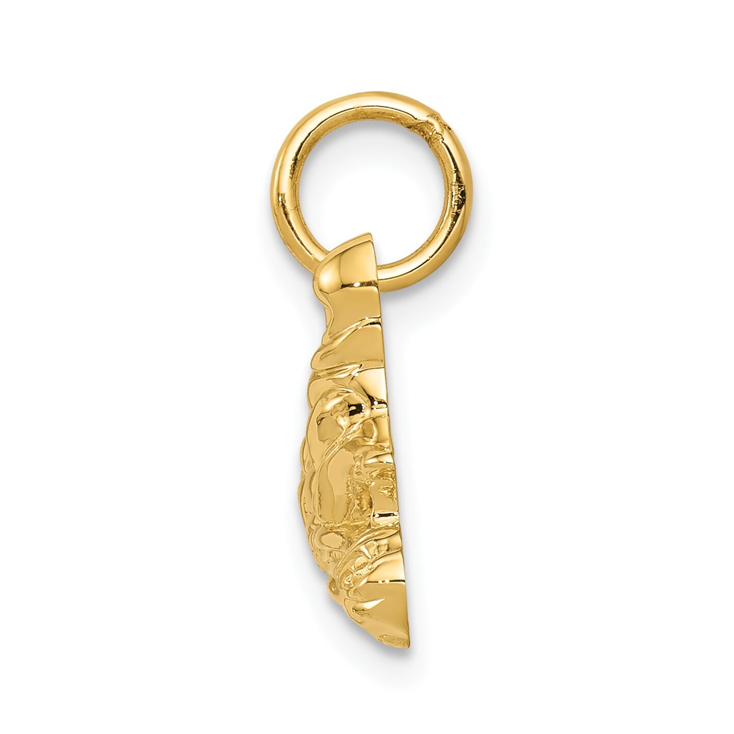 14K Gold Go-Kart Charm Pendant Jewelry 16 x 21 mm
