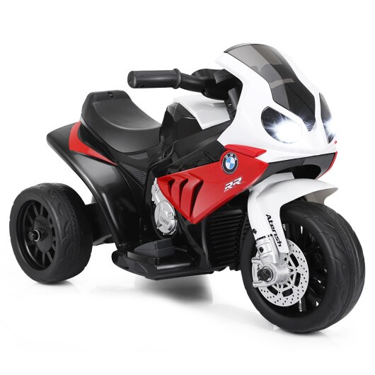 6V Kids 3 Wheels Riding Electric Motorcycle with Music and Headlights Perfect for Birthday or Christmas