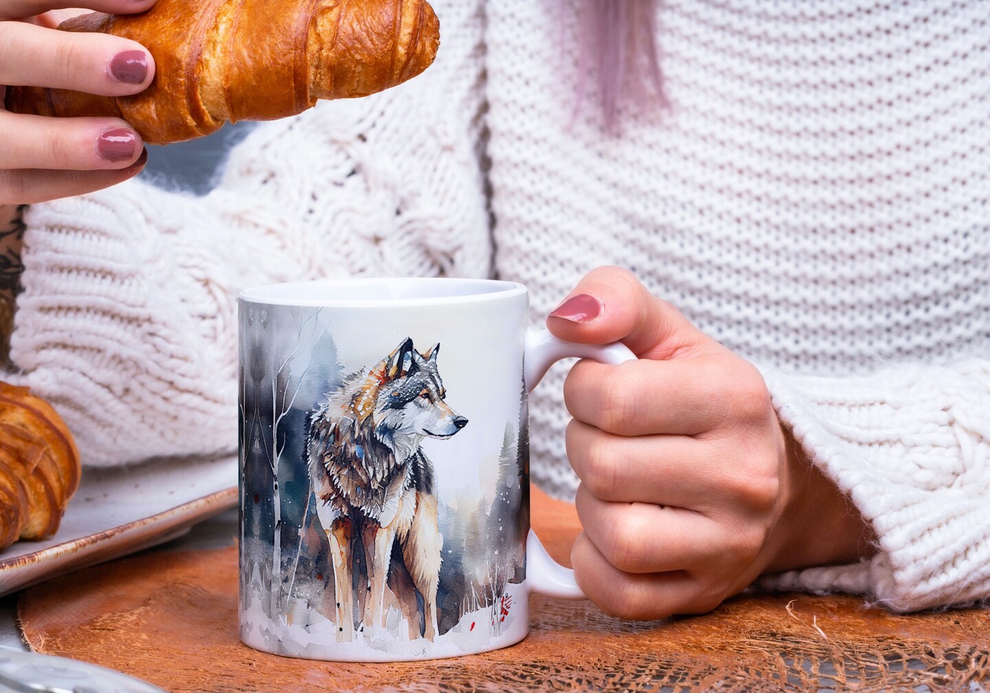 Wolf Coffee Mug, Winter Scene, 11oz or 15oz Coffee Mug 05- Wolf Cup, Gift,  Animal Lover, Present For Him or Her | MakerPlace by Michaels