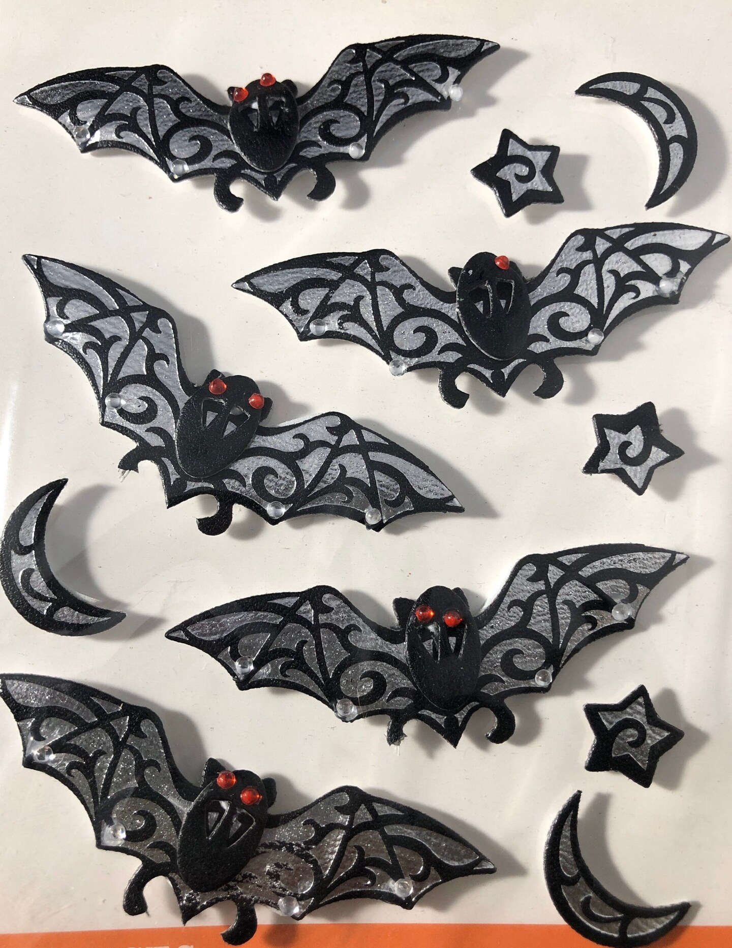 Jolee's Boutique Black & White Bat Repeat Dimensional Stickers