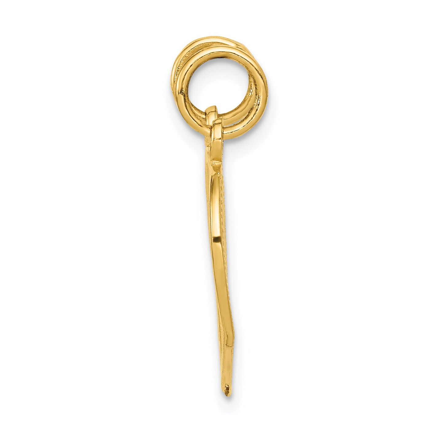 14K Gold Mom & Daughter Breakable Heart Charm Pendant Jewerly 23mm x 18mm