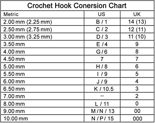 14PCS Aluminum Crochet Hooks Knitting Needles Craft Yarn 2.0mm/2.5