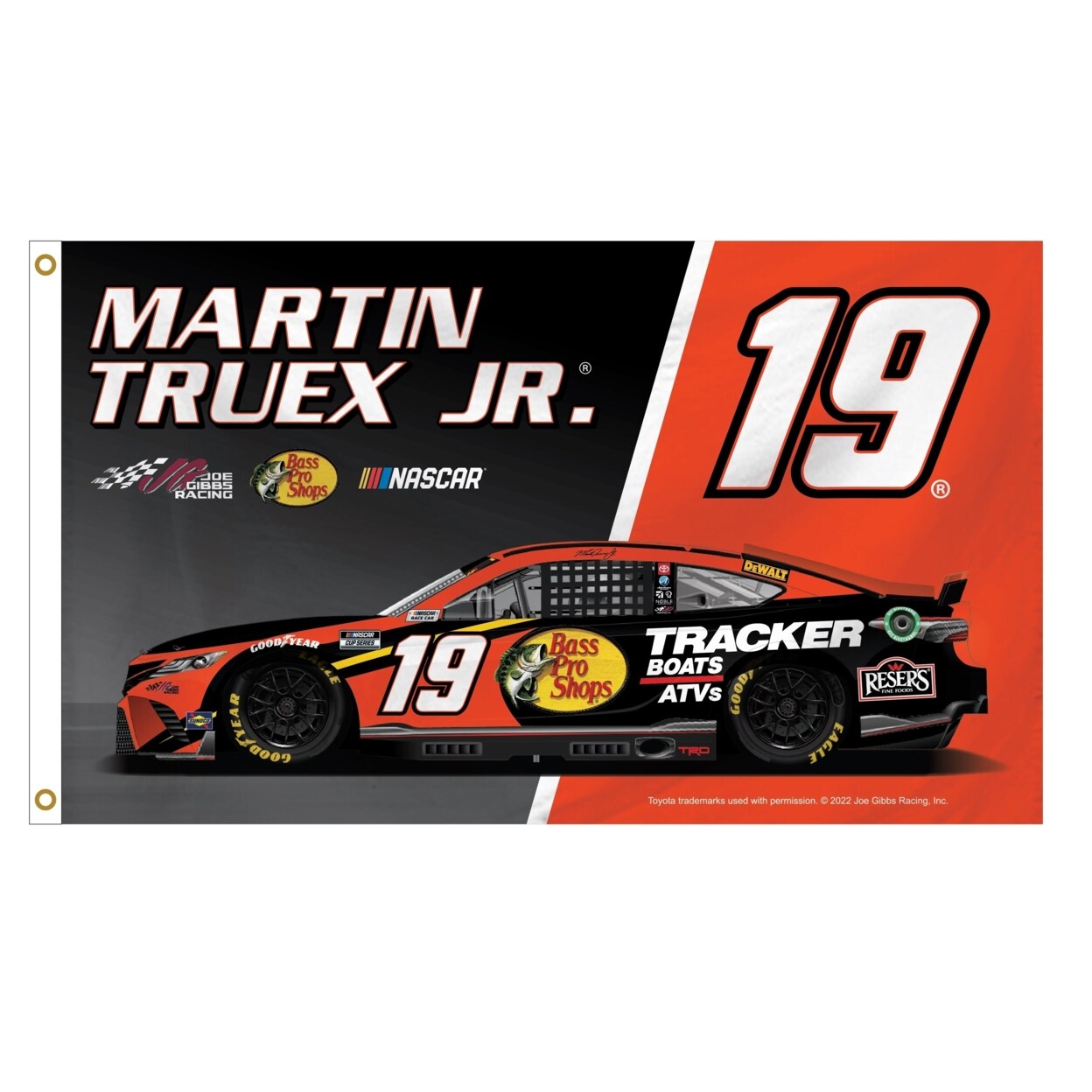 R and R Imports Martin Truex Jr. 19 Nascar 3 x 5 Car Flag New for 2022