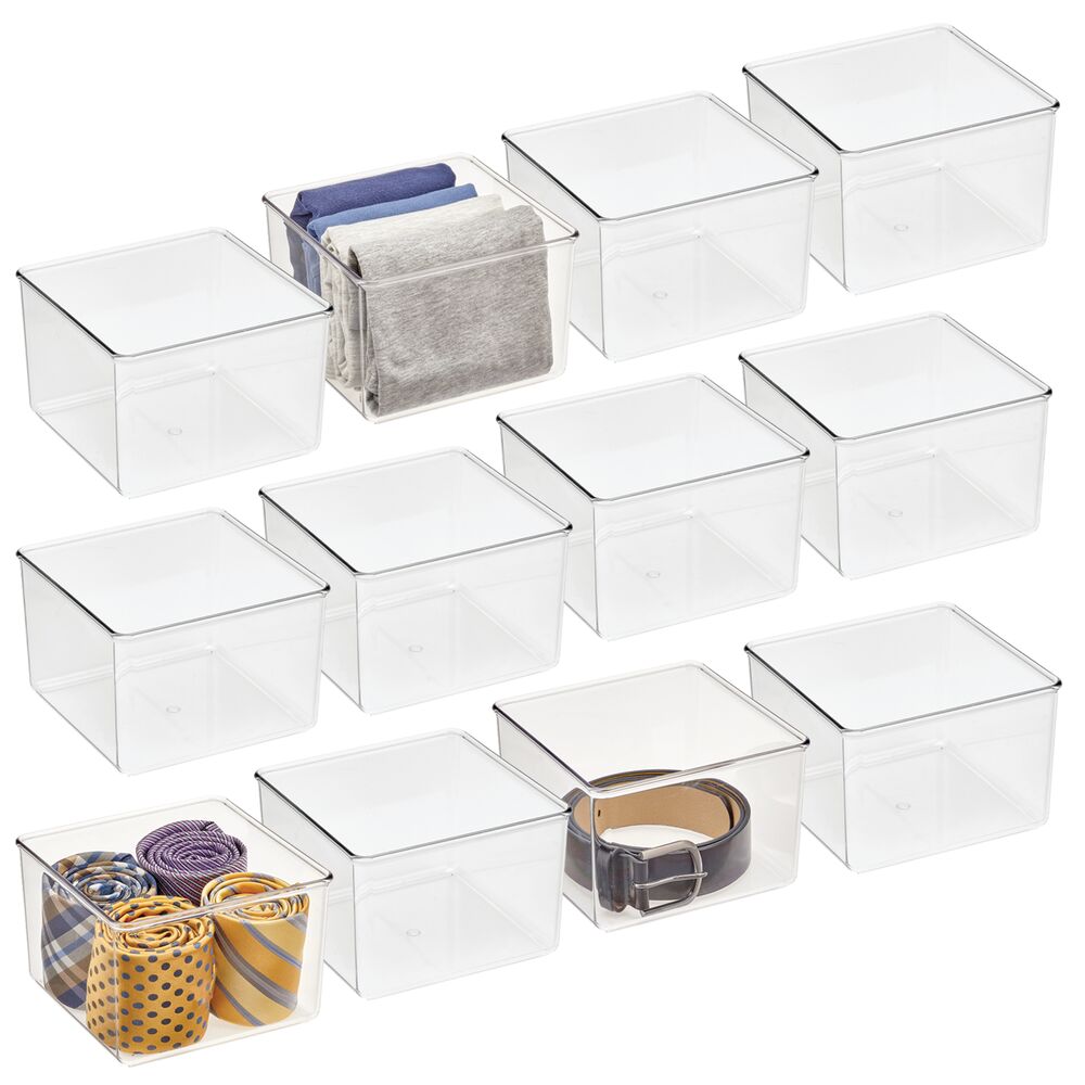 mDesign Plastic Drawer Organizer Bin for Closets - Clear | Michaels