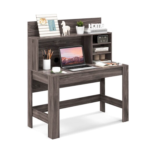 48 Inch Writing Computer Desk with Cable Management Hole Suitable for Any Room