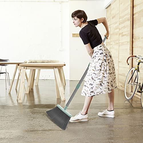 11.4 in. Broom and Dustpan Set for Home Upright Dustpan and Broom