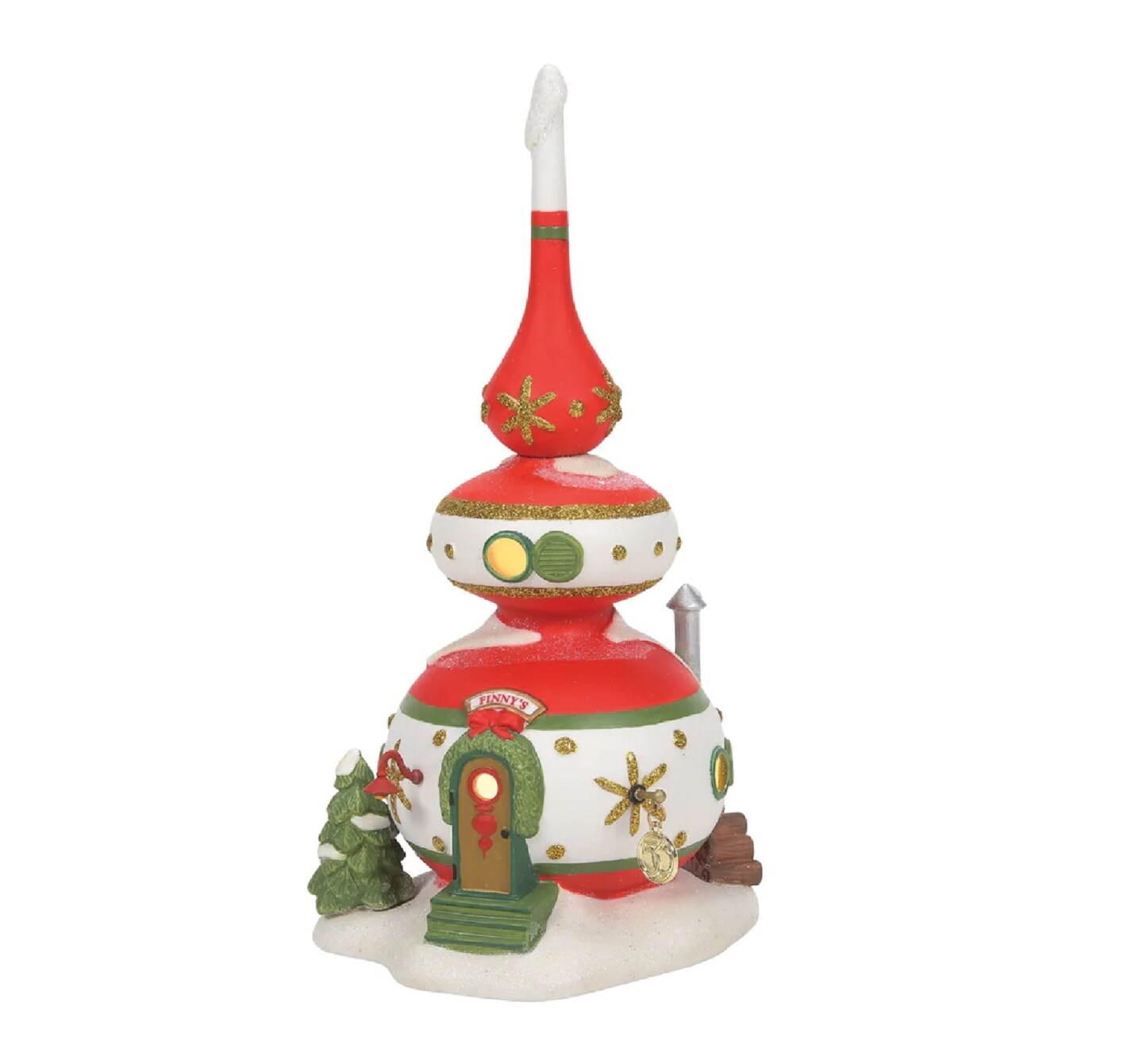 Department 56 Department 56 North Pole Lighted Christmas Finny&#x27;s Ornament House #6009833