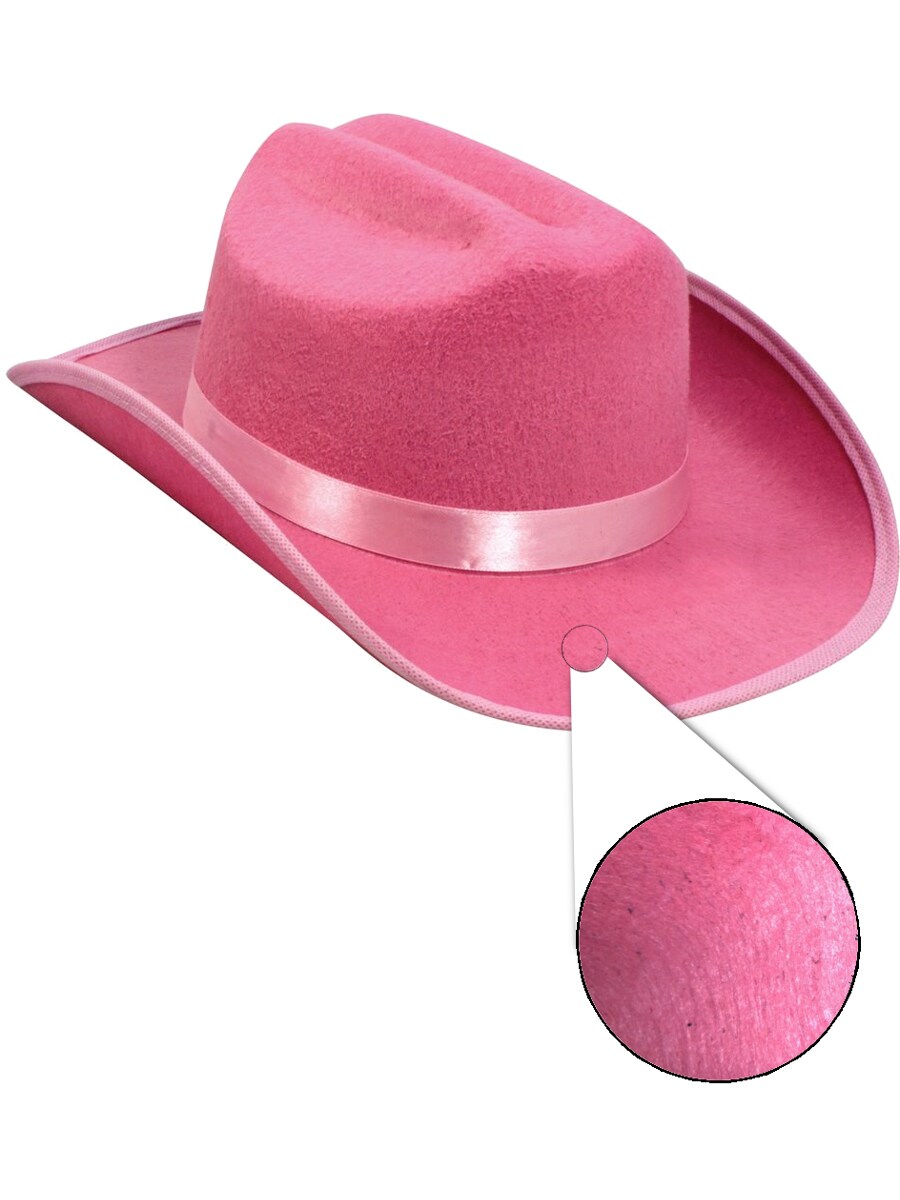 Child&#x27;s Pink Country Western Hoedown Cow Girl Cowboy Hat Costume Accessory