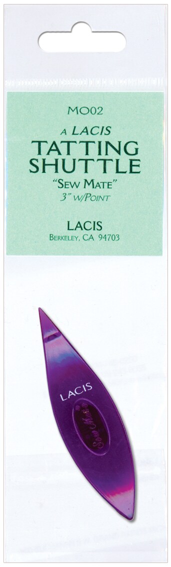 Lacis Sew Mate Tatting Shuttle Pointed Tip - Purple