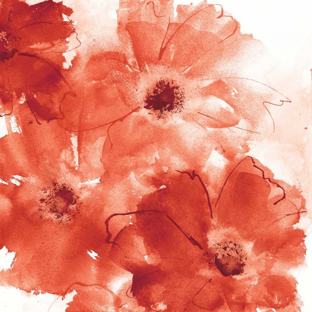 Seashell Cosmos II Red and Orange Poster Print by Chris Paschke - Item # VARPDX31300