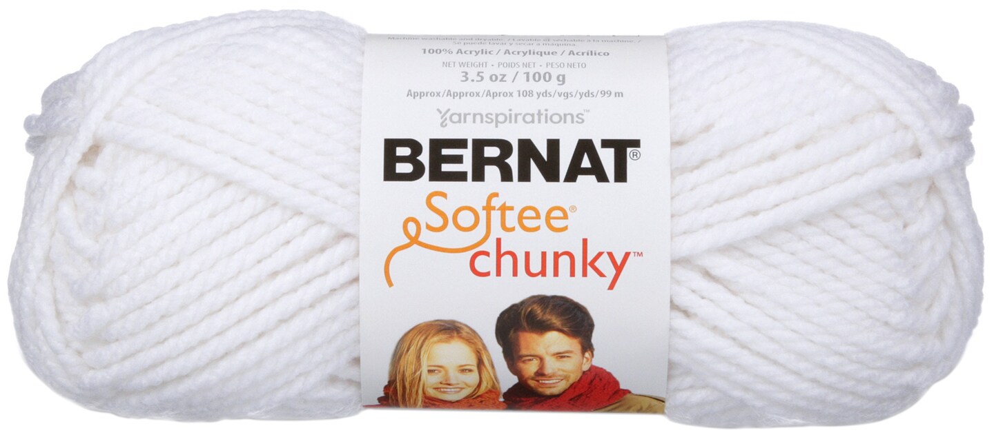 Bernat Softee Chunky Yarn White Michaels