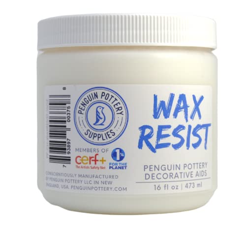 Mayco Wax Resist for Ceramics 2 oz. Bottle Wax Resist Acts to Repels Glaze from