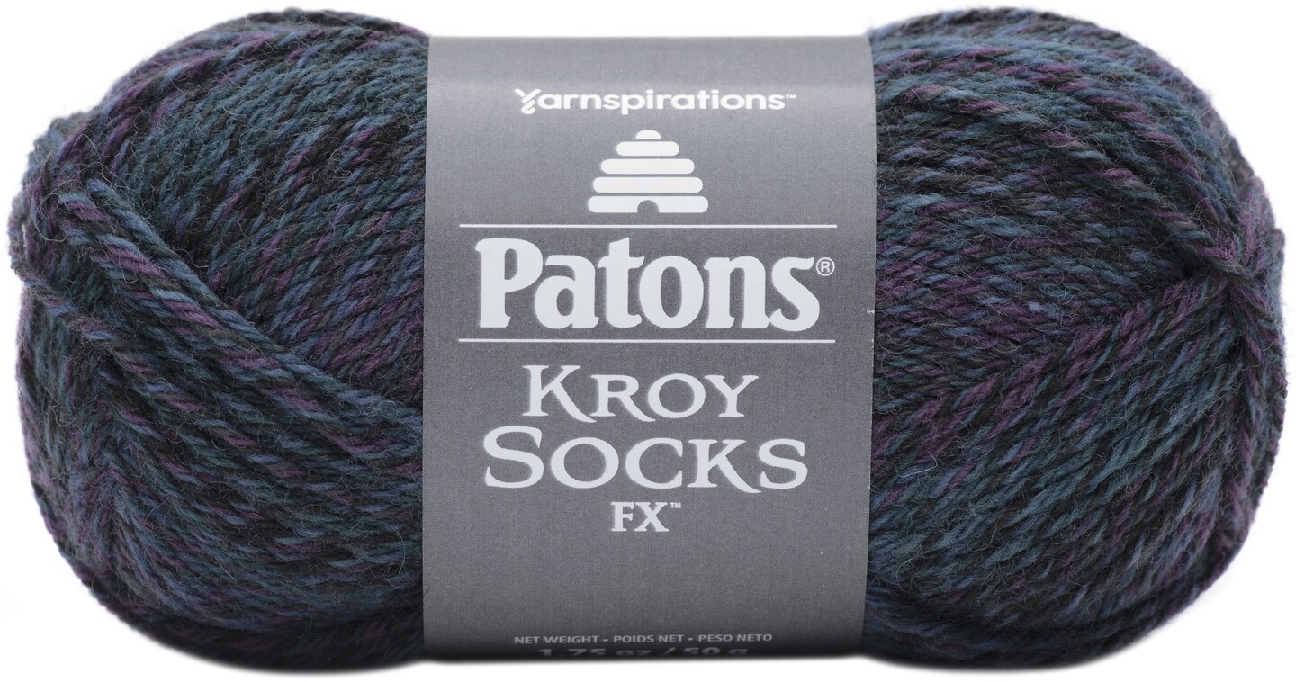 Patons Kroy Socks FX Yarn-Midnight