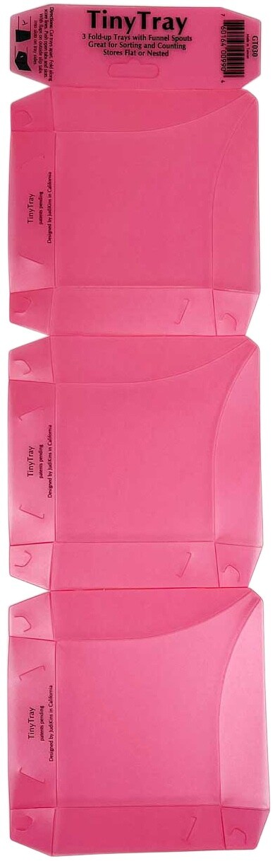 Tiny Trays 3.25&#x22;X3.25&#x22; 3/Pkg-Red