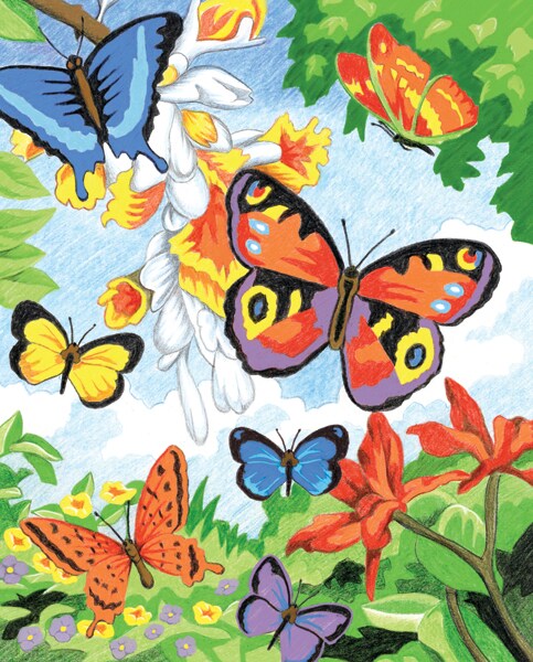 Royal &#x26; Langnickel Color Pencil By Number Kit 8.75&#x22;X11.75&#x22;