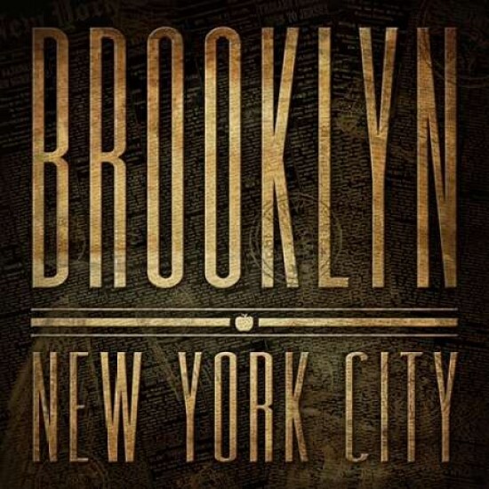 Brooklyn Print Poster Print by Jace Grey - Item # VARPDXJGSQ232C