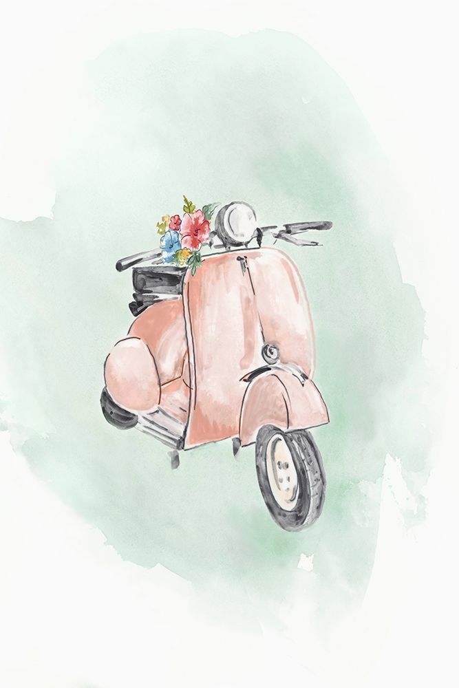Coral Bike Poster Print by Eva Watts - Item # VARPDXEW397A