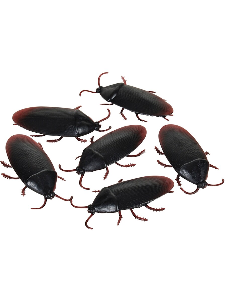 Joke Figures Cockroaches Roach Bug Insect Toys Set Of 12